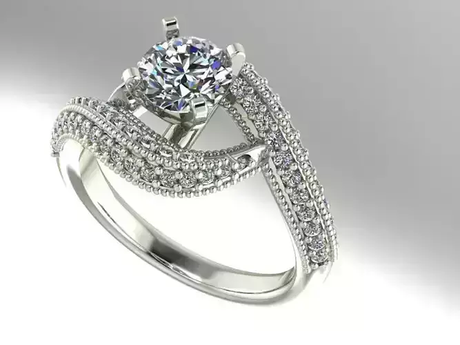 Bypass engagement ring