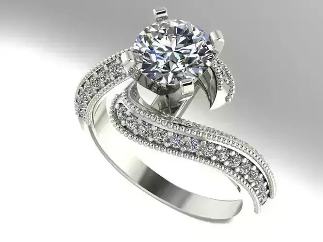 Bypass engagement ring