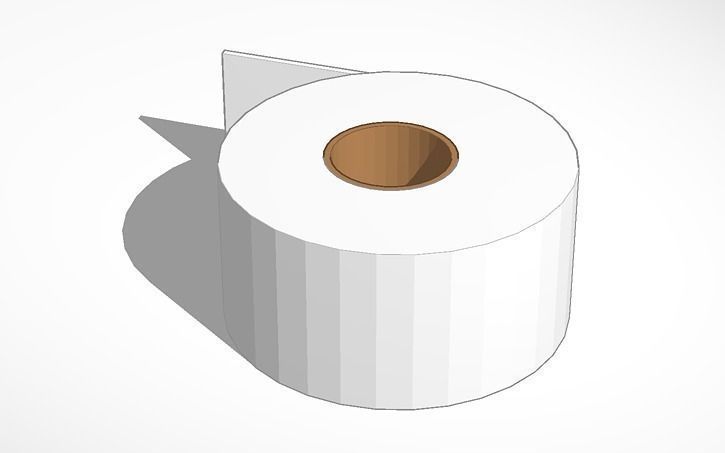 toilet paper Free 3D print model_0