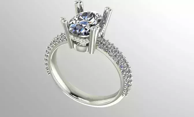 Diamond engagement ring