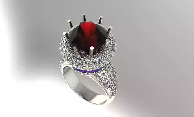 fashion ring 3D print model