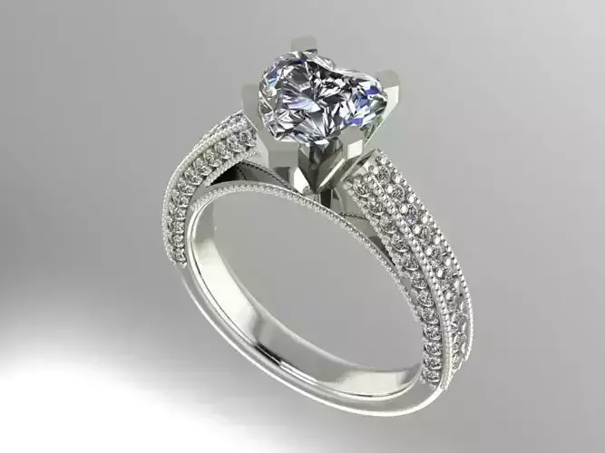 heart shape engagement ring