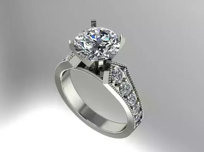 Diamond engagement ring