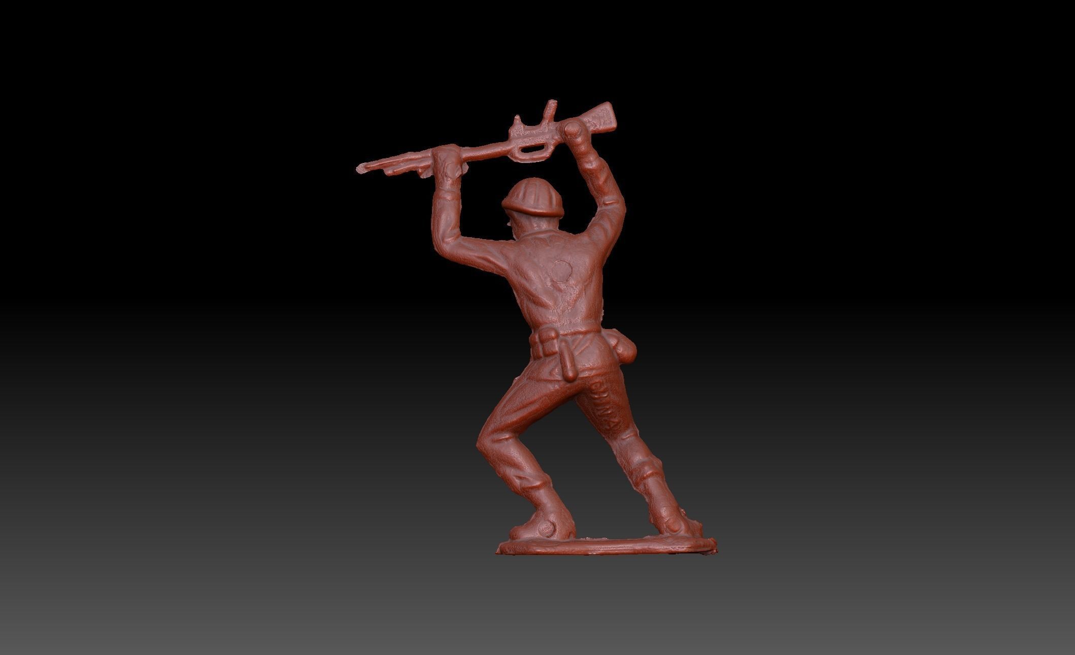 Green Army Man Bayonette 3D model 3D model_7