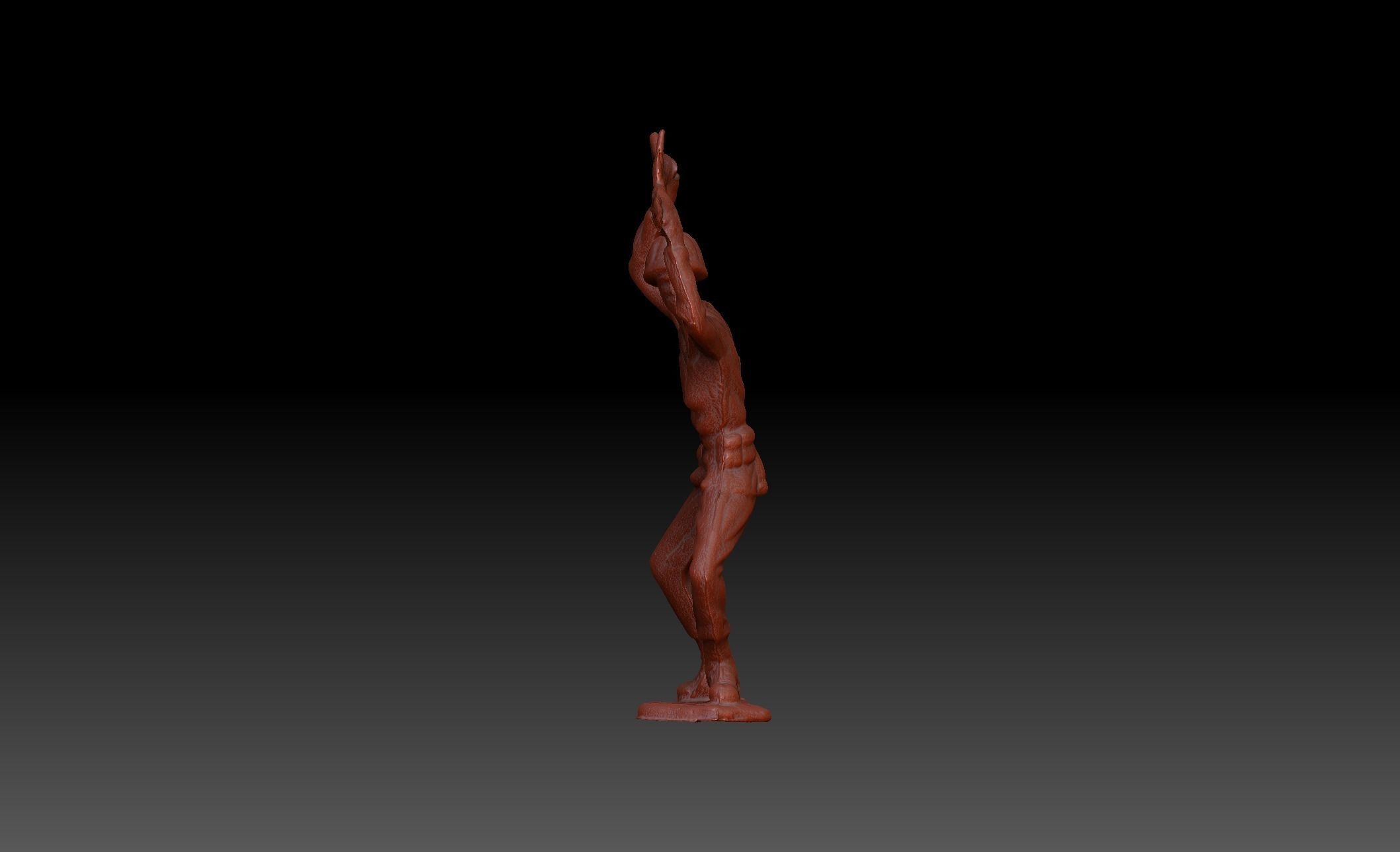 Green Army Man Bayonette 3D model 3D model_6