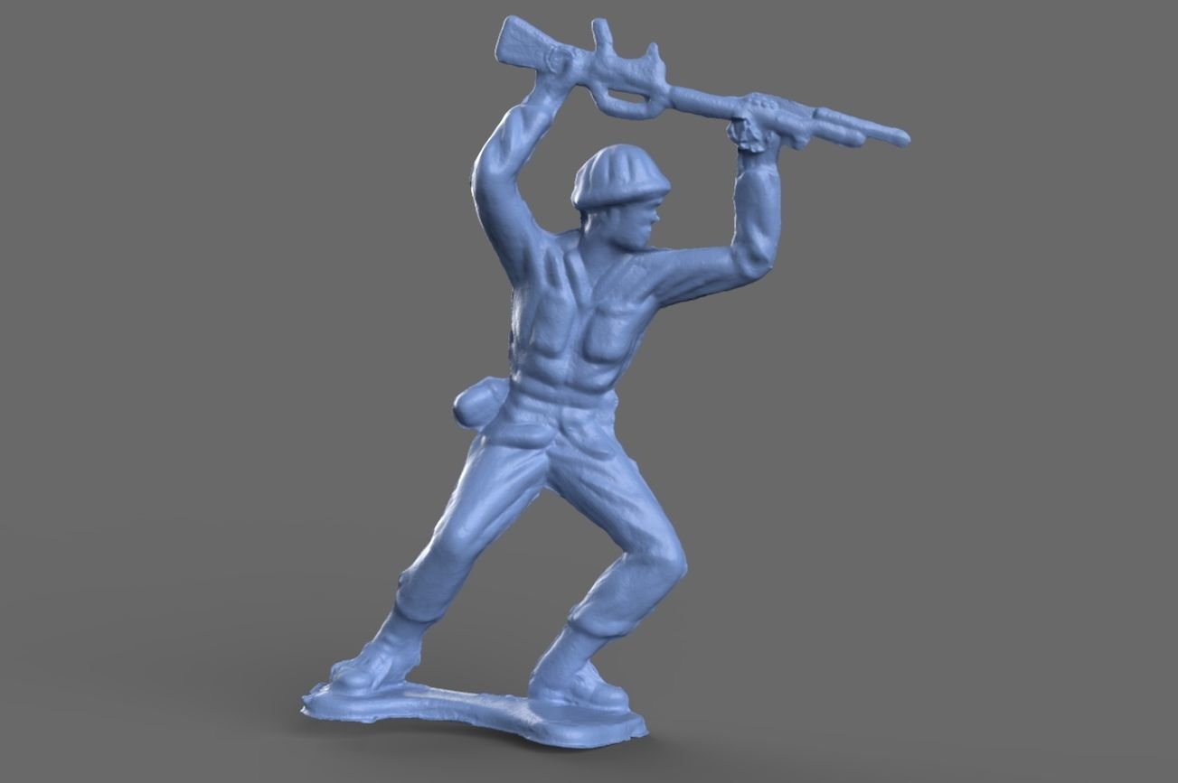 Green Army Man Bayonette 3D model 3D model_4