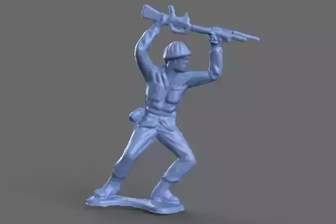 Green Army Man Bayonette 3D model 3D model
