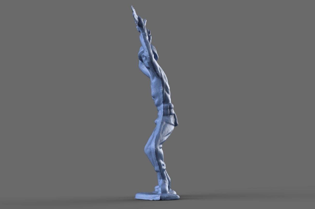 Green Army Man Bayonette 3D model 3D model_1