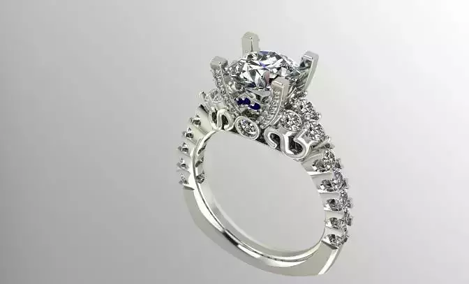 Diamond engagement ring