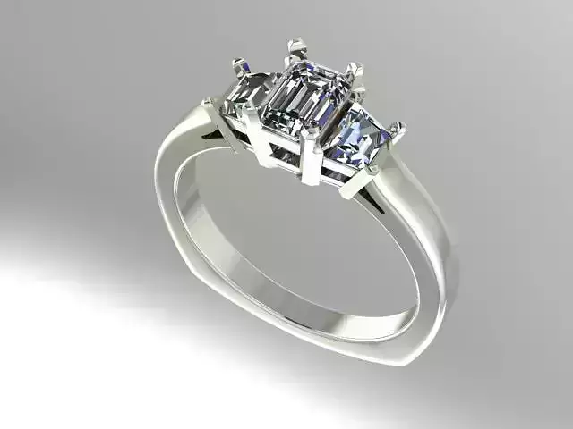 3 stone engagement ring