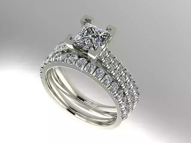 diamond wedding set