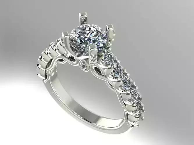 Diamond engagement ring