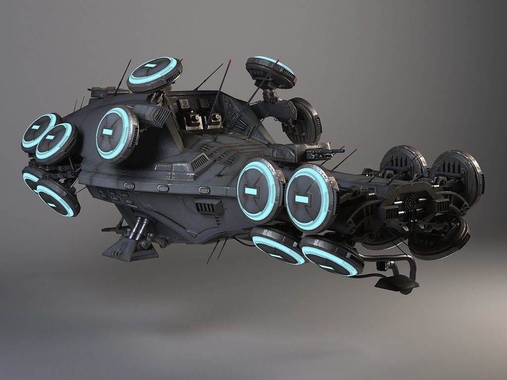 Matrix Howership Movie Spaceshp 3D model_4
