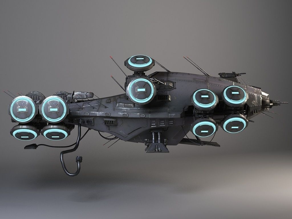 Matrix Howership Movie Spaceshp 3D model_3