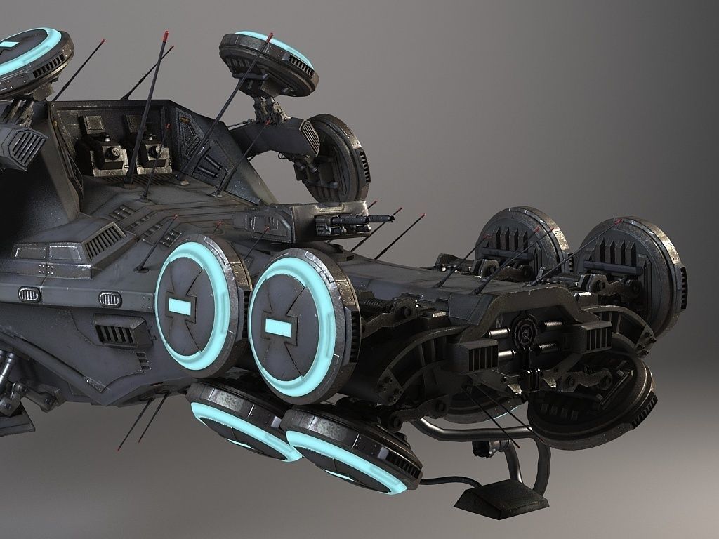 Matrix Howership Movie Spaceshp 3D model_2