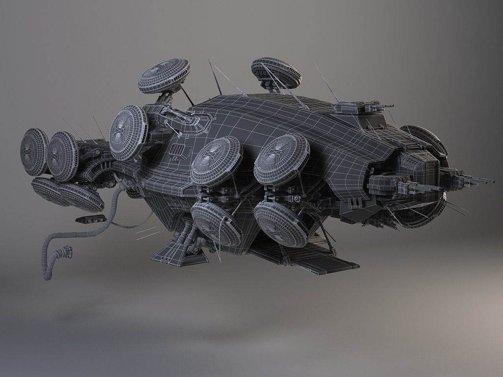 Matrix Howership Movie Spaceshp 3D model_14