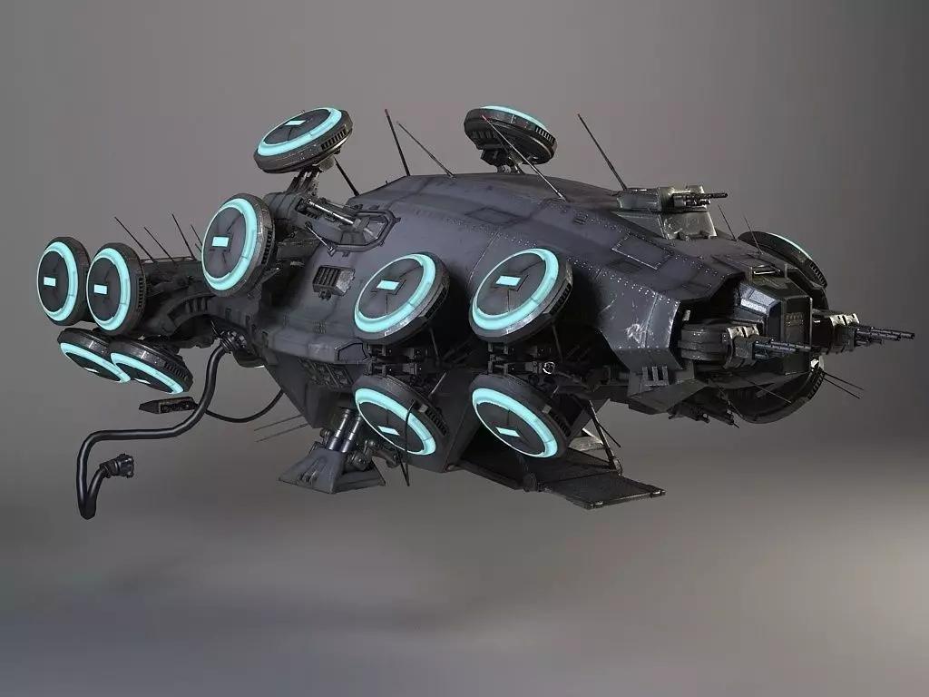 Matrix Howership Movie Spaceshp 3D model_0