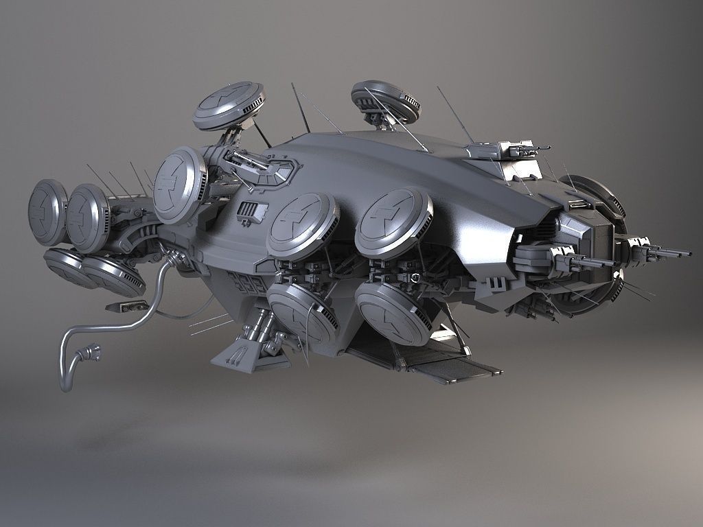 Matrix Howership Movie Spaceshp 3D model_7