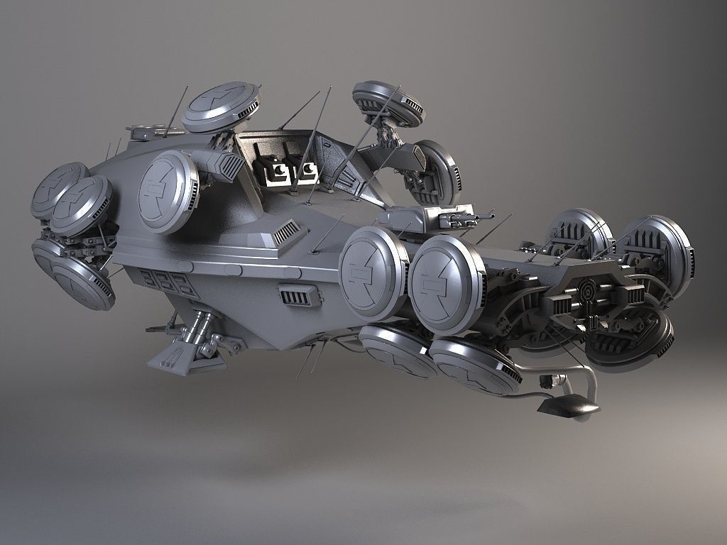 Matrix Howership Movie Spaceshp 3D model_11