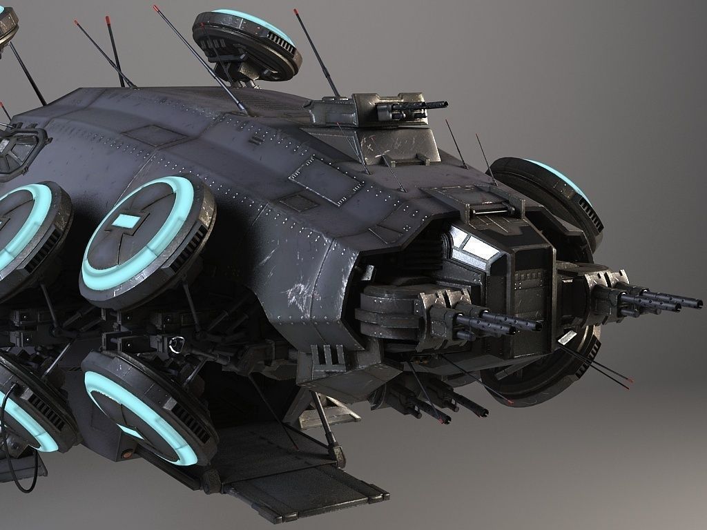 Matrix Howership Movie Spaceshp 3D model_5
