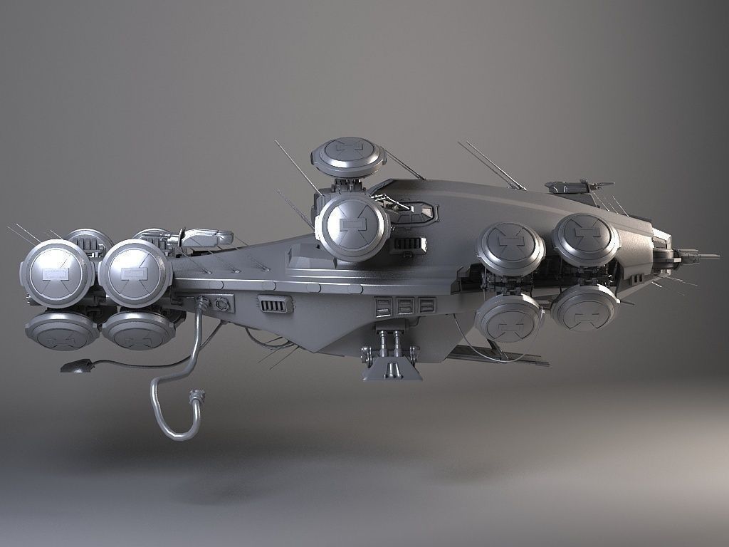Matrix Howership Movie Spaceshp 3D model_10