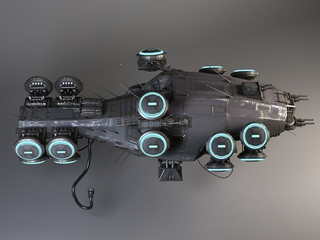 Matrix Howership Movie Spaceshp 3D model_1
