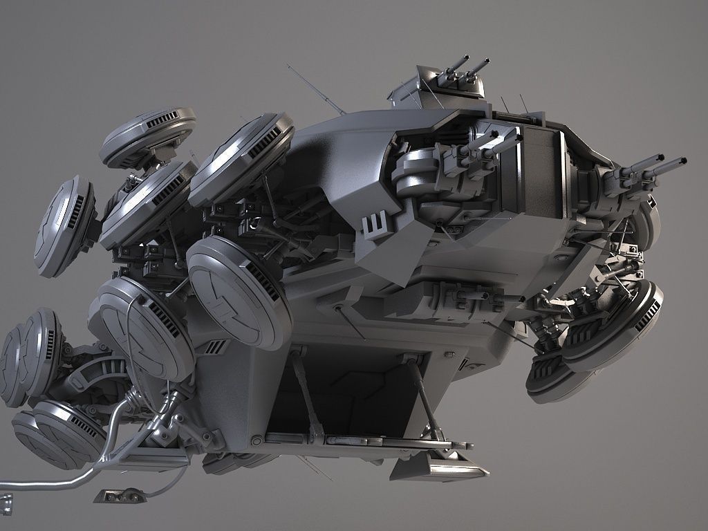 Matrix Howership Movie Spaceshp 3D model_12