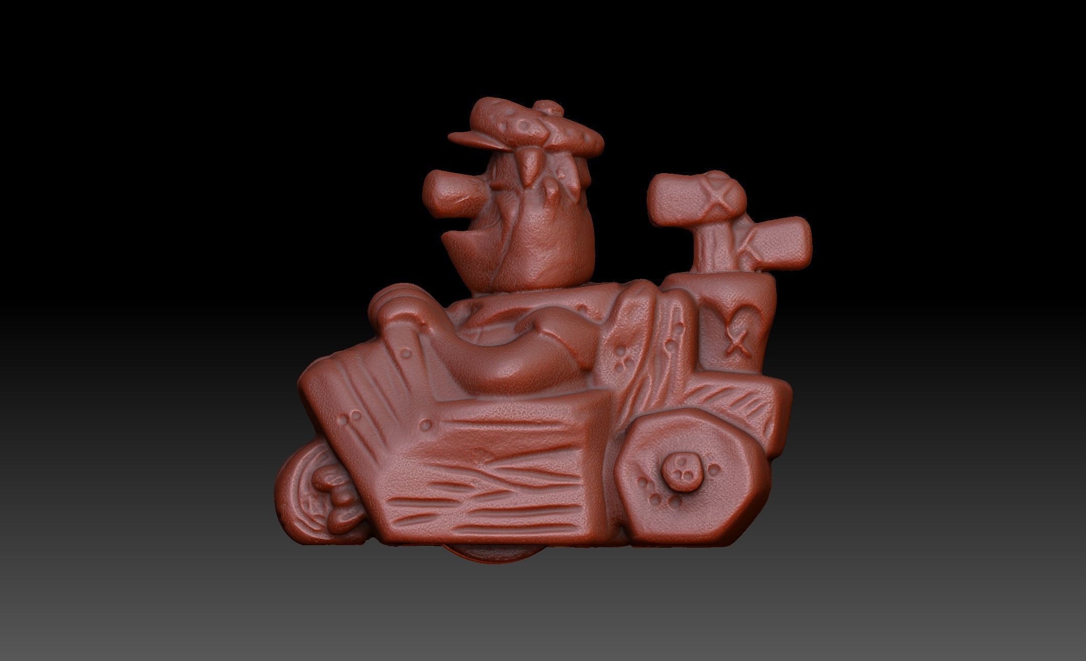 3D Fred Flintstone Toy model 3D model_6