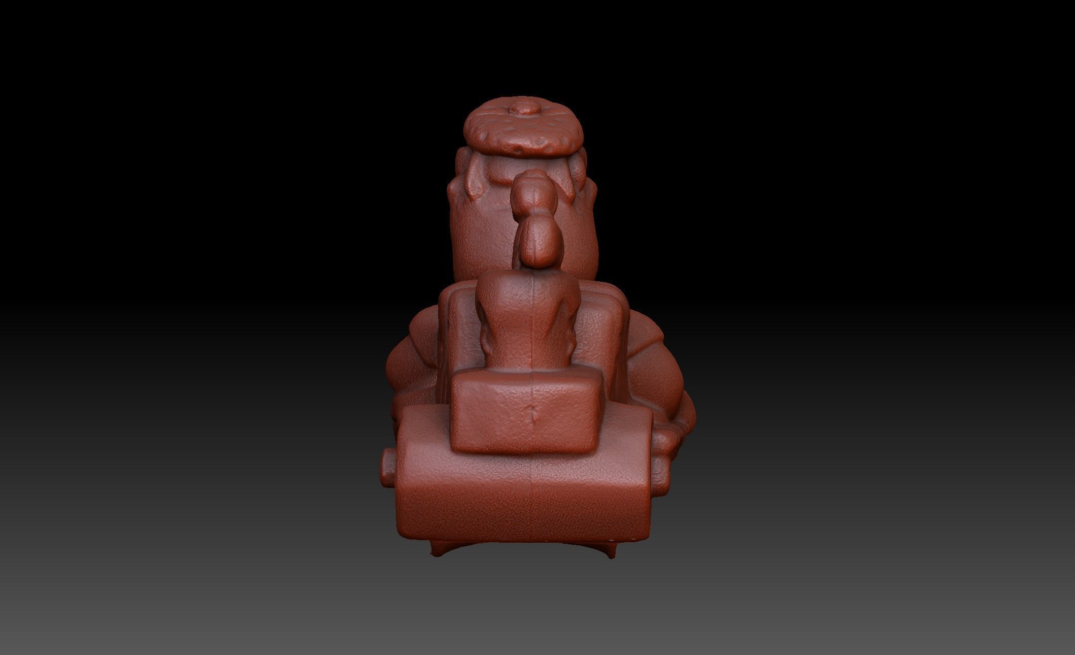 3D Fred Flintstone Toy model 3D model_7