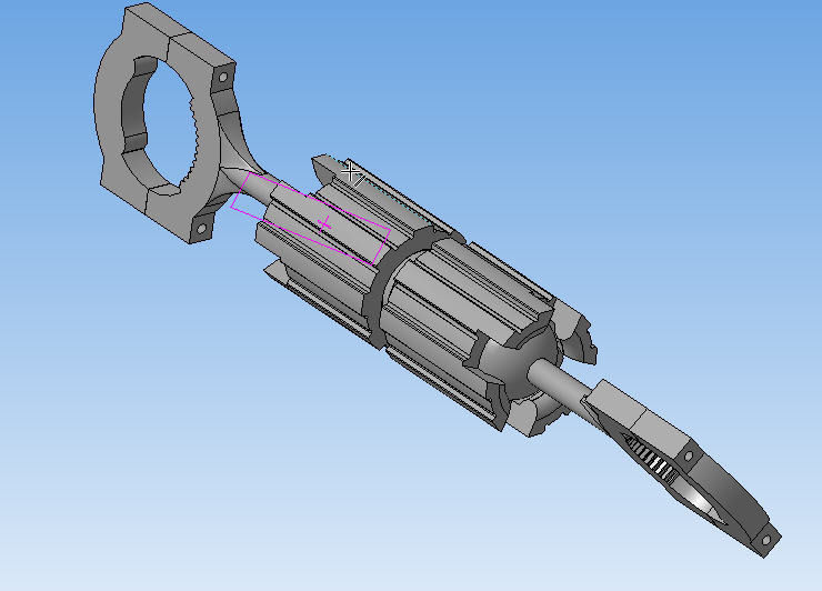 Universal mount 3D print model_6