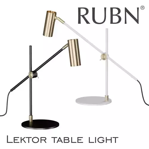 Lektor table light Low-poly 3D model