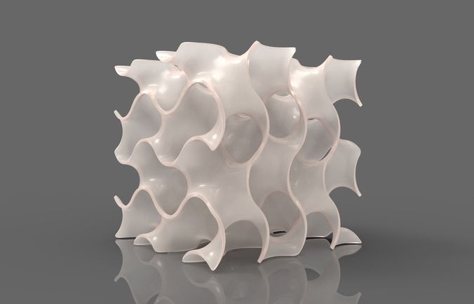 Gyroid ceramic vase 3D print model