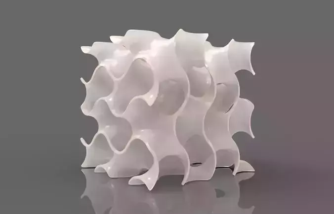 Gyroid ceramic vase 3D print model