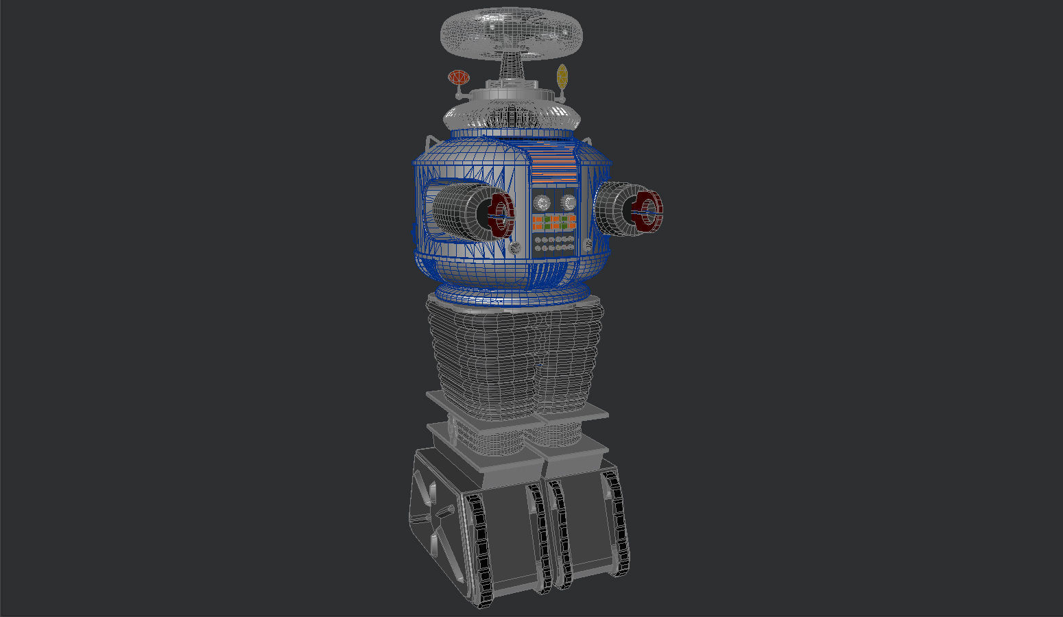 Lost In Space Robot B9 3D model_7