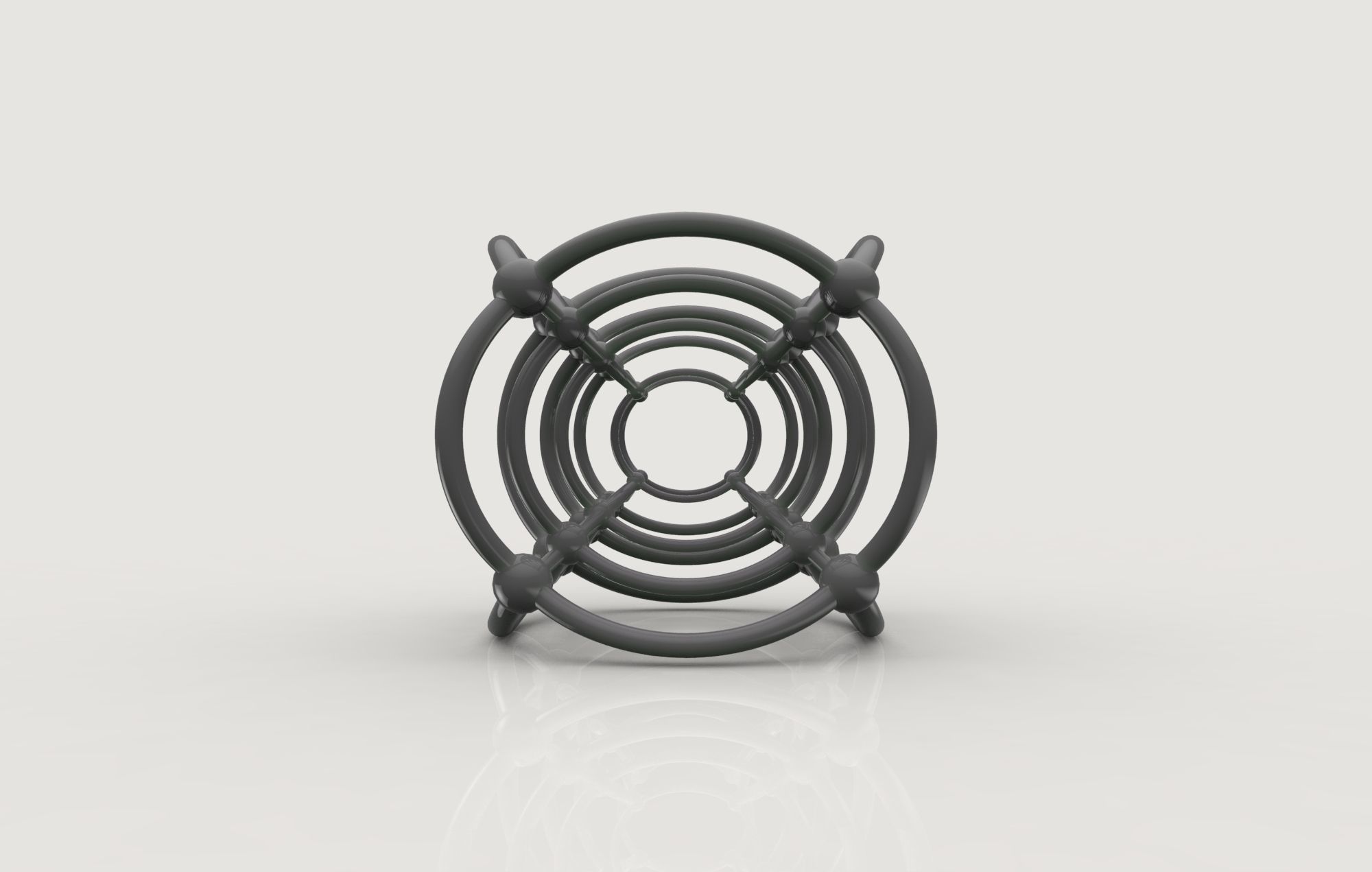 Tesseract spiral ring made of metal Free 3D print model_1