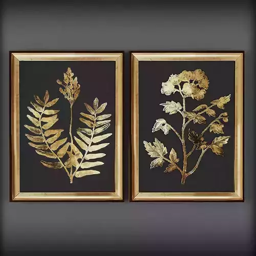 Picture Frames Low-poly 3D model