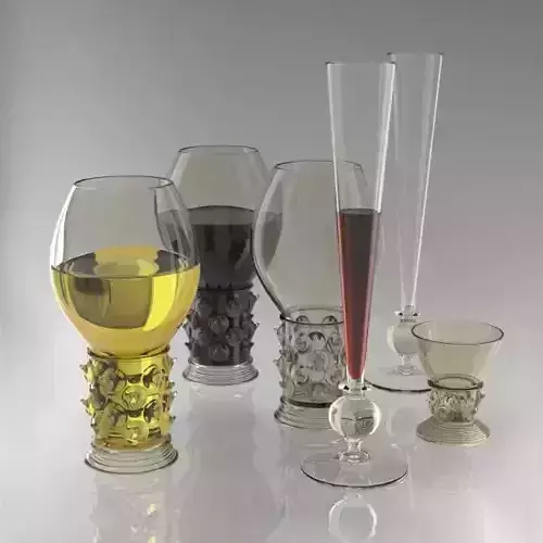 Antique Glasses Set
