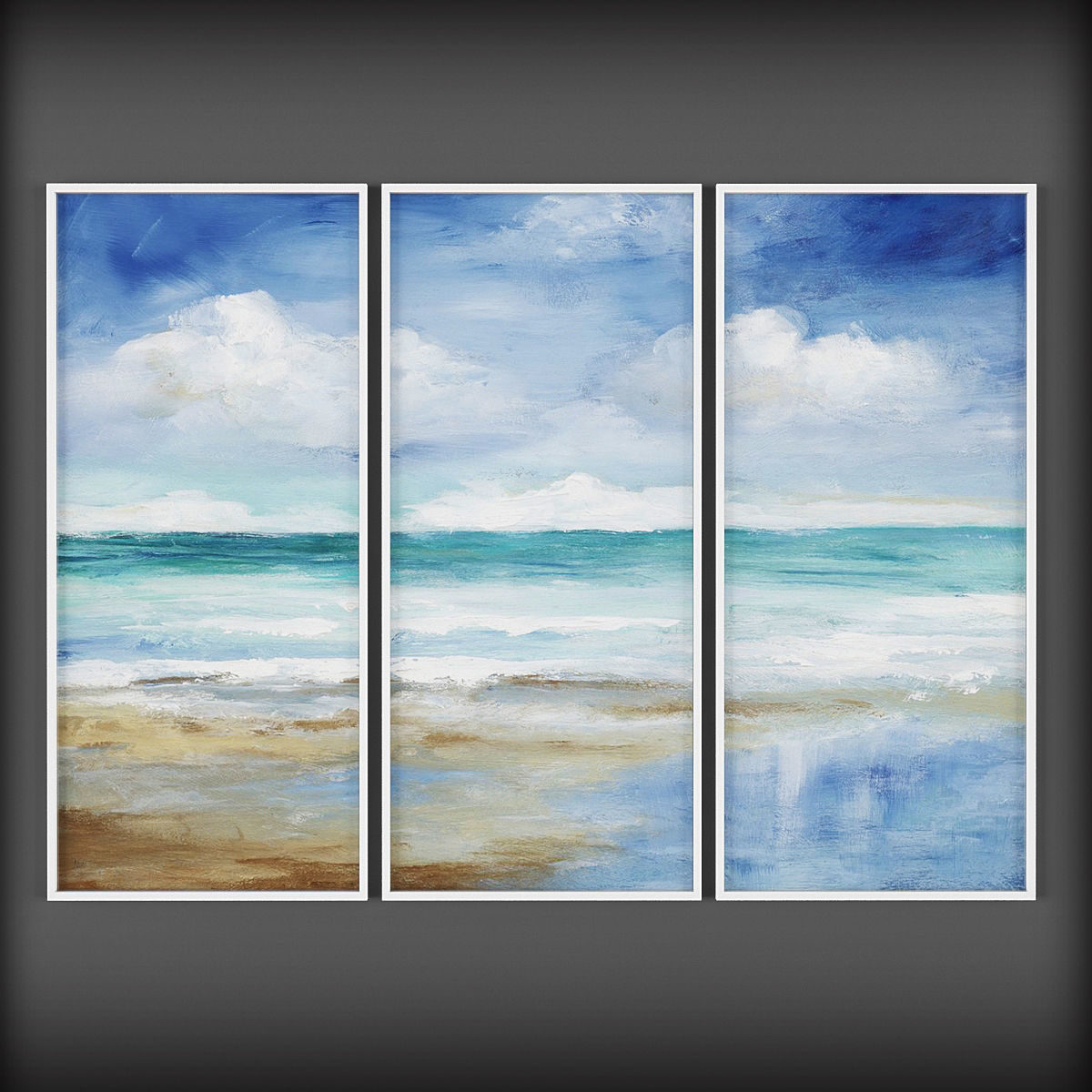 Picture Frames  Low-poly 3D model_1