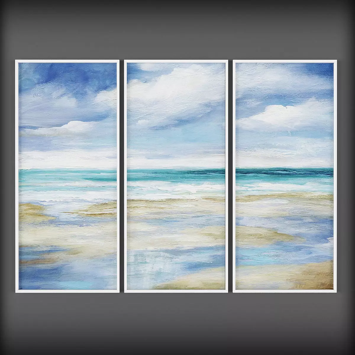 Picture Frames  Low-poly 3D model_0