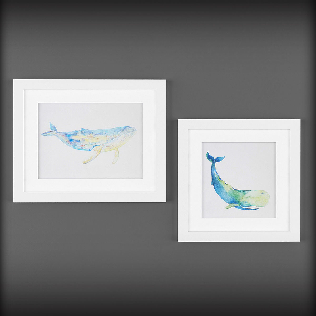 Picture Frames  Low-poly 3D model_2