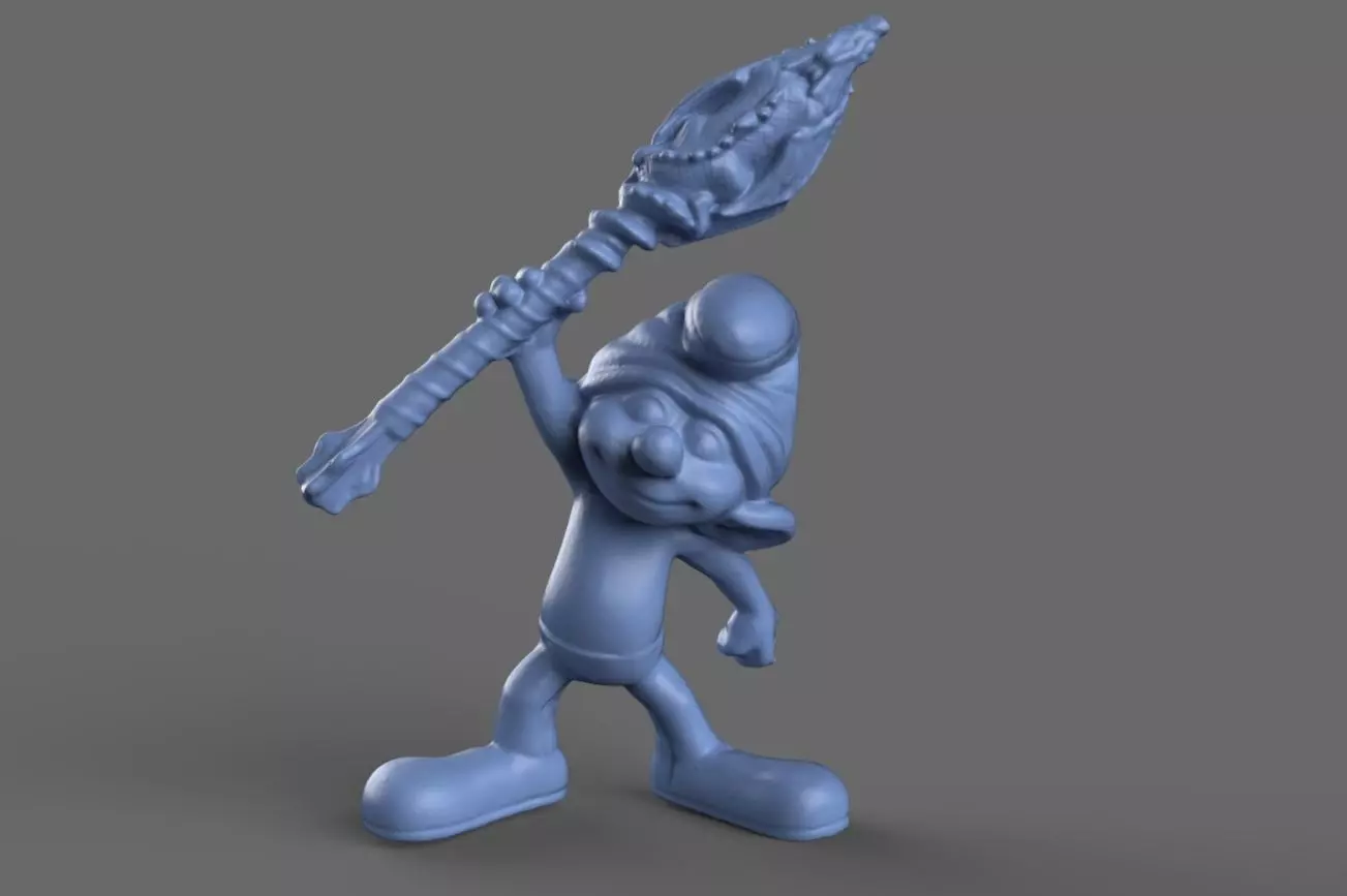 3D Clumsy Smurf Toy model 3D model