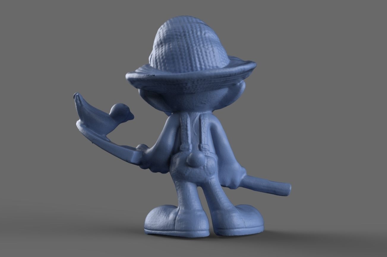 Farmer Smurf Toy 3D model 3D model_2