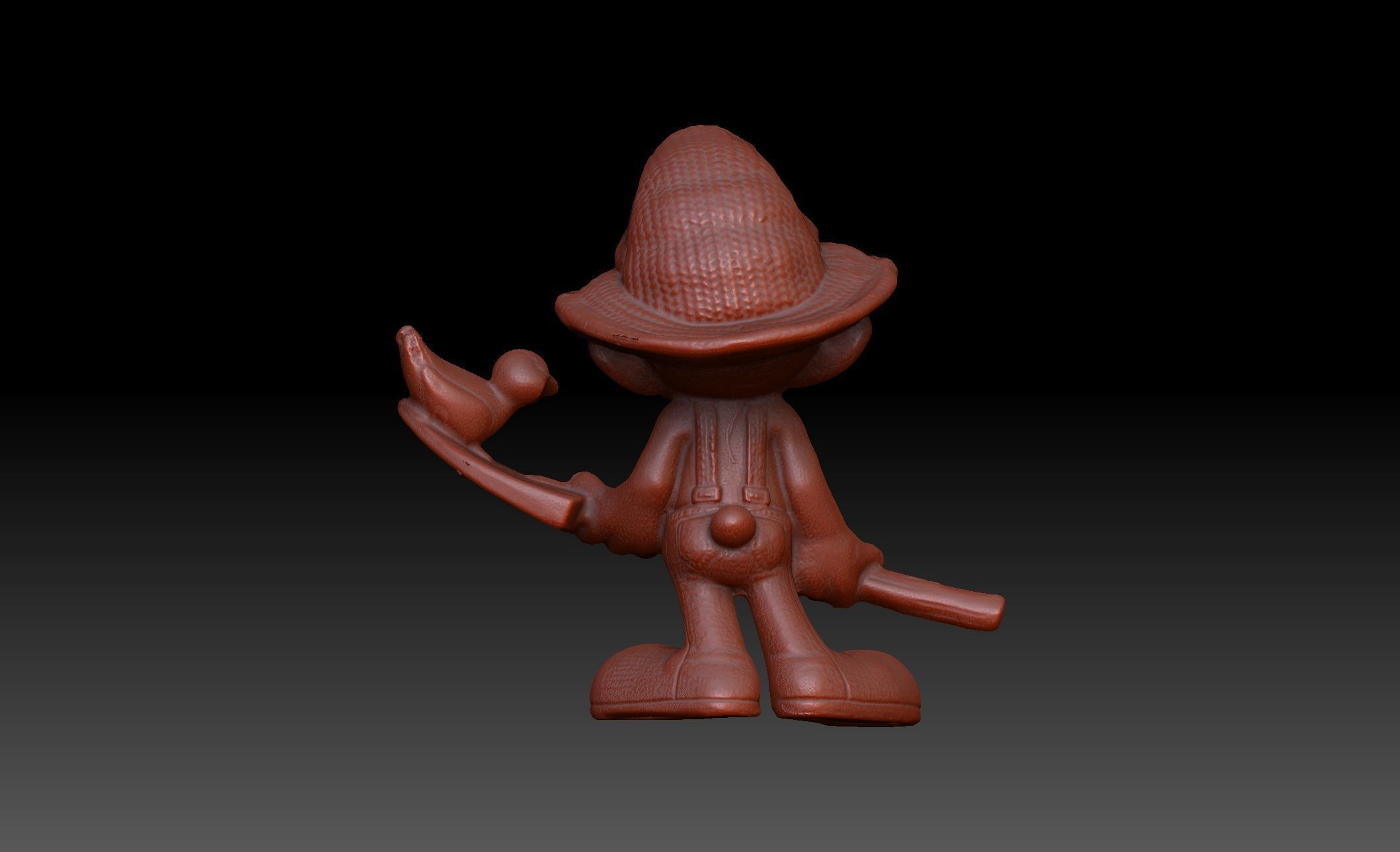 Farmer Smurf Toy 3D model 3D model_7