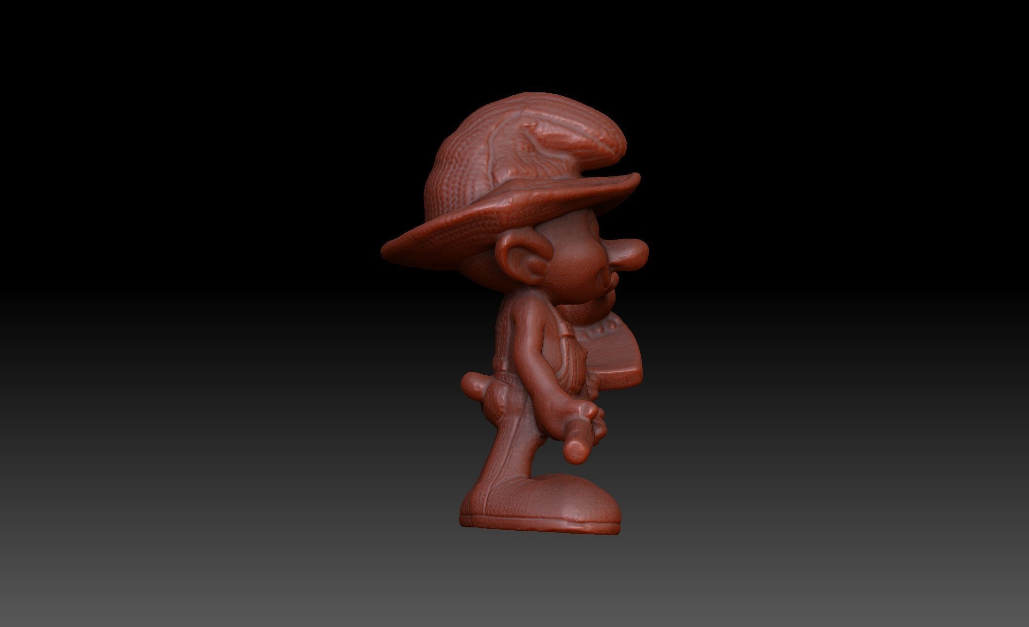 Farmer Smurf Toy 3D model 3D model_8