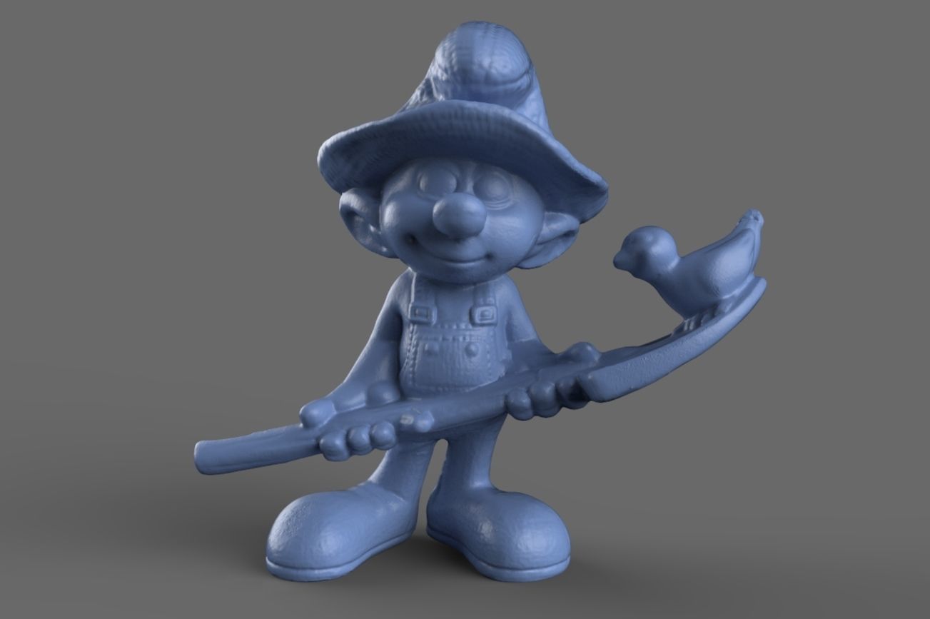 Farmer Smurf Toy 3D model 3D model_4