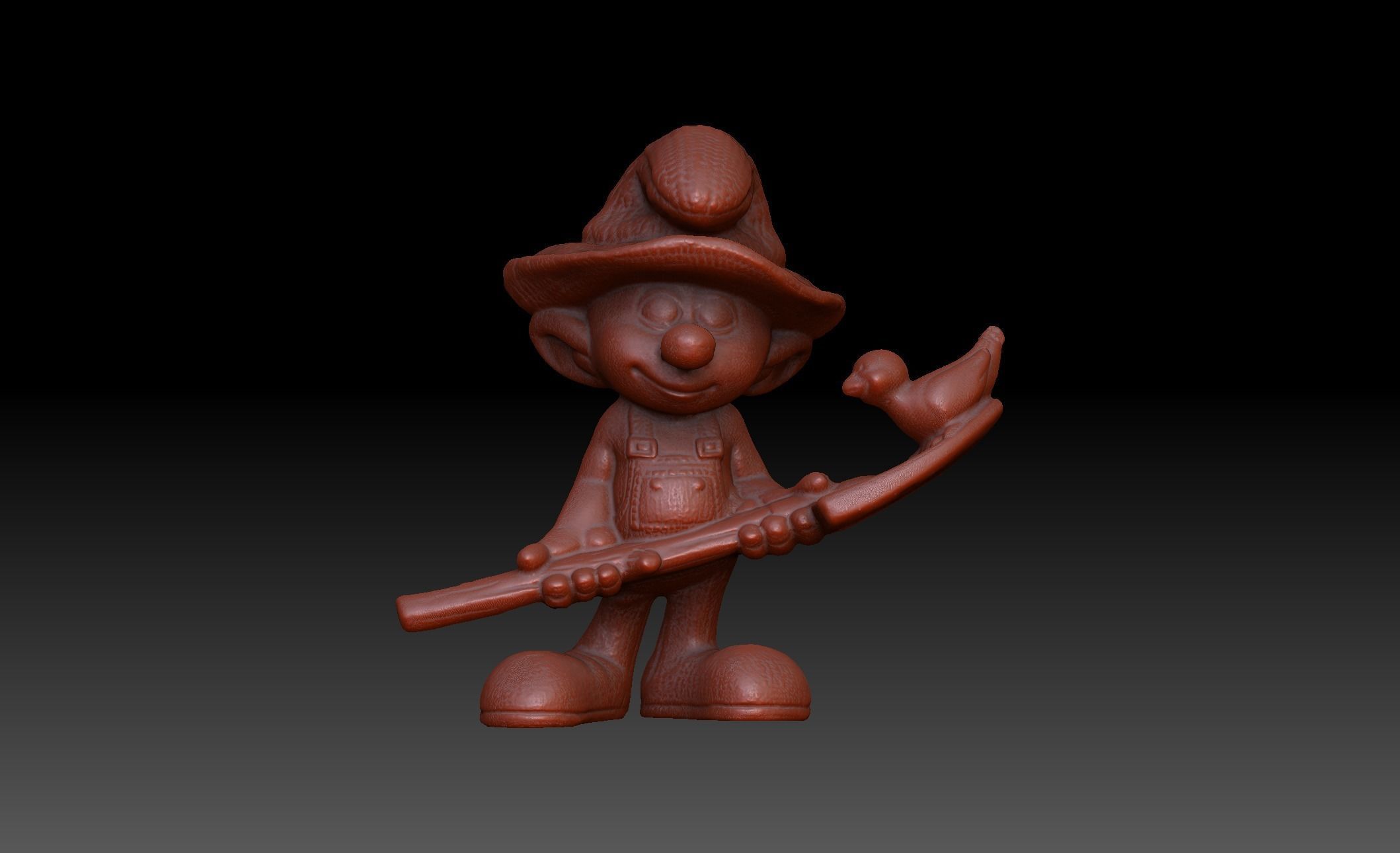 Farmer Smurf Toy 3D model 3D model_5