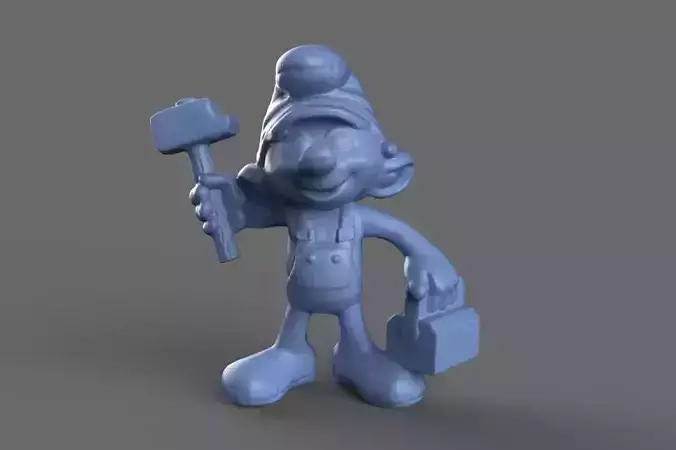 3D Handy Smurf Toy 3D model