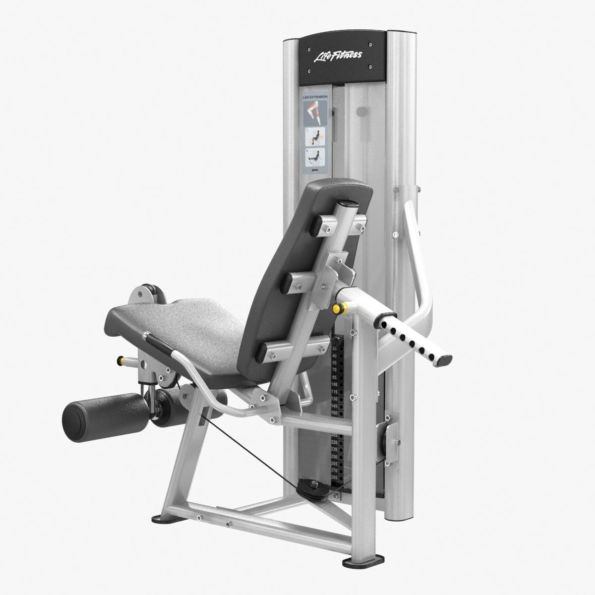 Life Fitness Optima Series Leg Exte 3D model_2