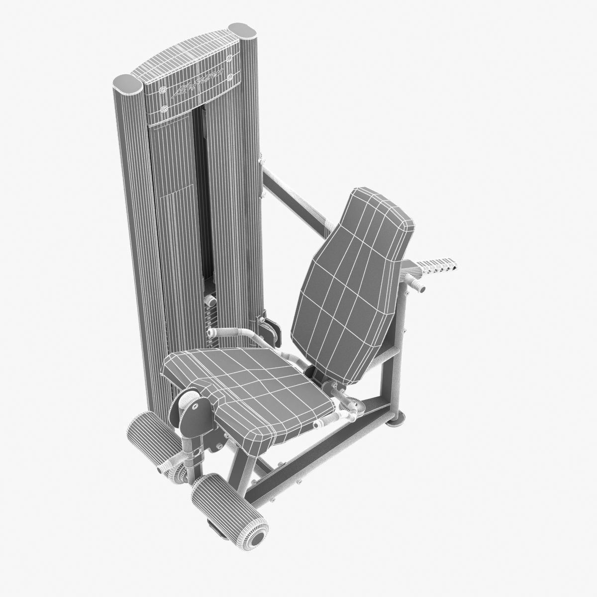 Life Fitness Optima Series Leg Exte 3D model_7