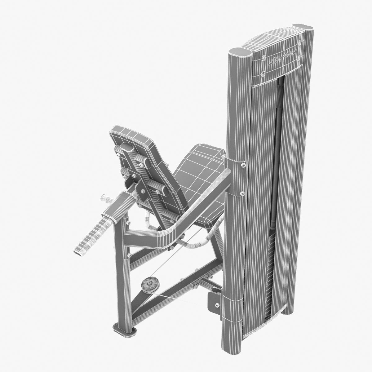 Life Fitness Optima Series Leg Exte 3D model_11